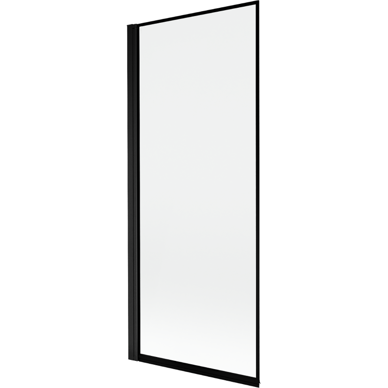 Mexen Mist Duschwand 1-flügelig links 80 x 150 cm, schwarzer Rahmen, schwarz - 8A9-080-001-70-70-L