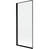 Mexen Mist Duschwand 1-flügelig links 80 x 150 cm, schwarzer Rahmen, schwarz - 8A9-080-001-70-70-L