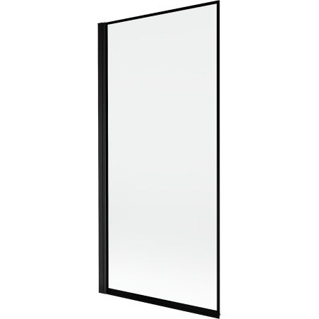 Mexen Mist Badewannenwand 1-flügelig links 90 x 150 cm, schwarzer Rahmen, schwarz - 8A9-090-001-70-70-L