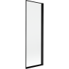 Mexen Mist Duschabtrennung 1-flügelig rechts 60 x 150 cm, schwarzer Rahmen, schwarz - 8A9-060-001-70-70-P