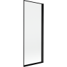 Mexen Mist Duschabtrennung 1-flügelig rechts 70 x 150 cm, schwarzer Rahmen, schwarz - 8A9-070-001-70-70-P