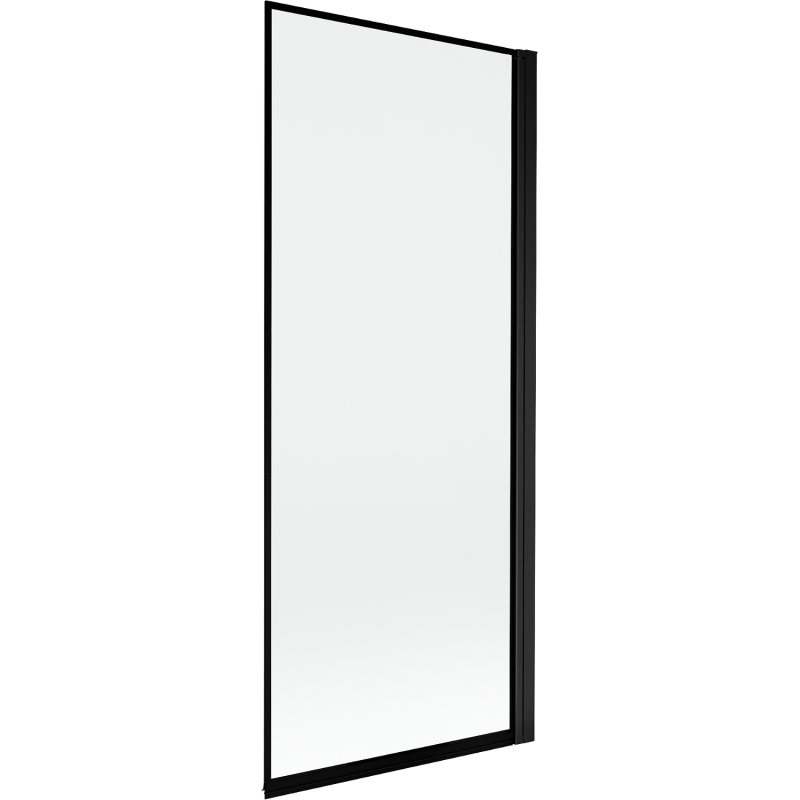 Mexen Mist Duschabtrennung 1-flügelig rechts 80 x 150 cm, schwarzer Rahmen, schwarz - 8A9-080-001-70-70-P