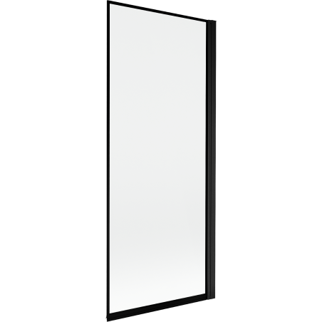 Mexen Mist Duschabtrennung 1-flügelig rechts 80 x 150 cm, schwarzer Rahmen, schwarz - 8A9-080-001-70-70-P