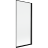 Mexen Mist Duschabtrennung 1-flügelig rechts 80 x 150 cm, schwarzer Rahmen, schwarz - 8A9-080-001-70-70-P