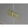 Mexen Mist-F faltbare Duschkabine rechts 90 x 90 cm, transparent, gebürstetes Gold - 8A6T-090-090-55-00-P
