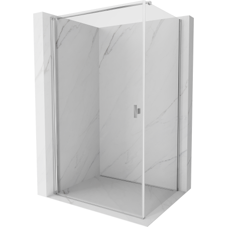 Mexen Mist-B Duschtür 75 x 80 cm, transparent, Chrom - 8A2T-075-080-01-00