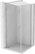 Mexen Mist-B Duschkabine schwenkbar 100 x 100 cm, transparent, Chrom - 8A2T-100-100-01-00