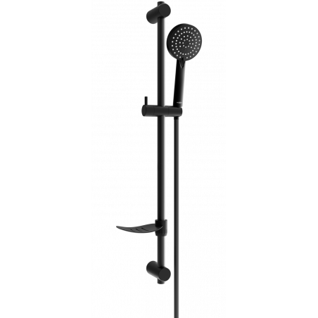 Mexen DF75 Schiebe-Dusch-Set, Schwarz - 785754582-70