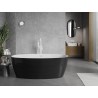 Mexen Lira freistehende Badewanne Modell 170 x 80 cm, weiß/schwarz, Überlauf weiß- 52831708075-20
