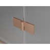 Mexen Mist-F Duo faltbare Duschkabine links 95 x 90 cm, transparent, gebürstetes Kupfer - 8A6-095L-090P-65-00