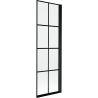 Mexen Mist Duschwand 1-flügelig rechts 60 x 150 cm, schwarzes Gitter, schwarz - 8A9-060-001-70-77-P