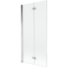 Mexen Mist Duschabtrennung 2-flügelig links 90 x 150 cm, transparent, chrom - 8A9-090-002-01-00-L