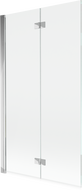 Mexen Mist Duschwand 2-flügelig links 100 x 150 cm, transparent, Chrom - 8A9-100-002-01-00-L