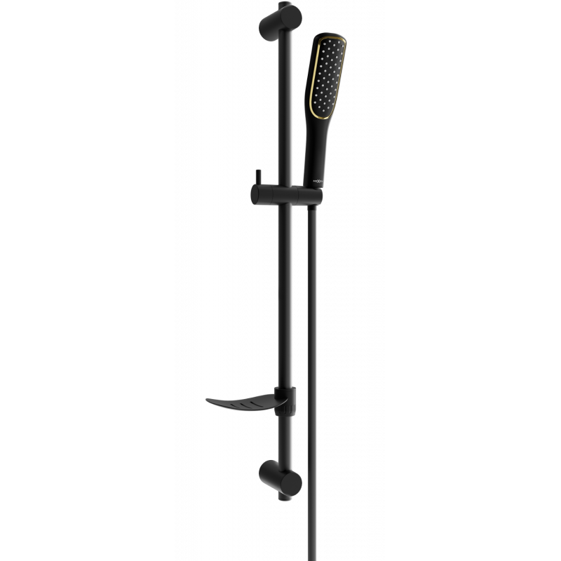 Mexen DF49 verschiebbares Duschset, schwarz - 785494582-75