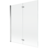 Mexen Mist Duschwand 2-flügelig links 140 x 150 cm, transparent, chrom - 8A9-140-002-01-00-L