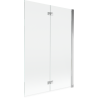Mexen Mist Duschabtrennung 2-flügelig rechts 120 x 150 cm, transparent, Chrom - 8A9-120-002-01-00-P