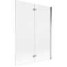 Mexen Mist Duschwand 2-flügelig rechts 130 x 150 cm, transparent, chrom - 8A9-130-002-01-00-P