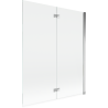 Mexen Mist Duschwand 2-flügelig rechts 140 x 150 cm, transparent, chrom - 8A9-140-002-01-00-P