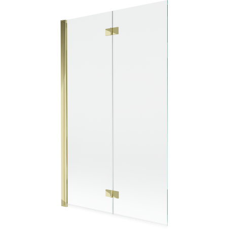 Mexen Mist Duschwand 2-flügelig links 110 x 150 cm, transparent, gold - 8A9-110-002-50-00-L