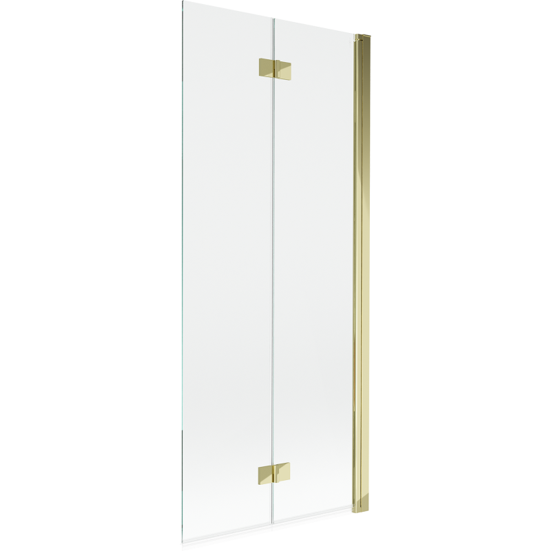 Mexen Mist Duschabtrennung 2-flügelig rechts 80 x 150 cm, transparent, gold - 8A9-080-002-50-00-P