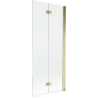 Mexen Mist Duschabtrennung 2-flügelig rechts 80 x 150 cm, transparent, gold - 8A9-080-002-50-00-P