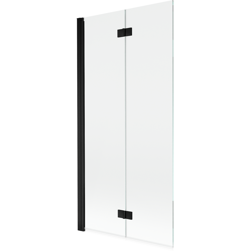 Mexen Mist Duschabtrennung 2-flügelig links 90 x 150 cm, transparent, schwarz - 8A9-090-002-70-00-L