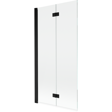 Mexen Mist Duschabtrennung 2-flügelig links 90 x 150 cm, transparent, schwarz - 8A9-090-002-70-00-L
