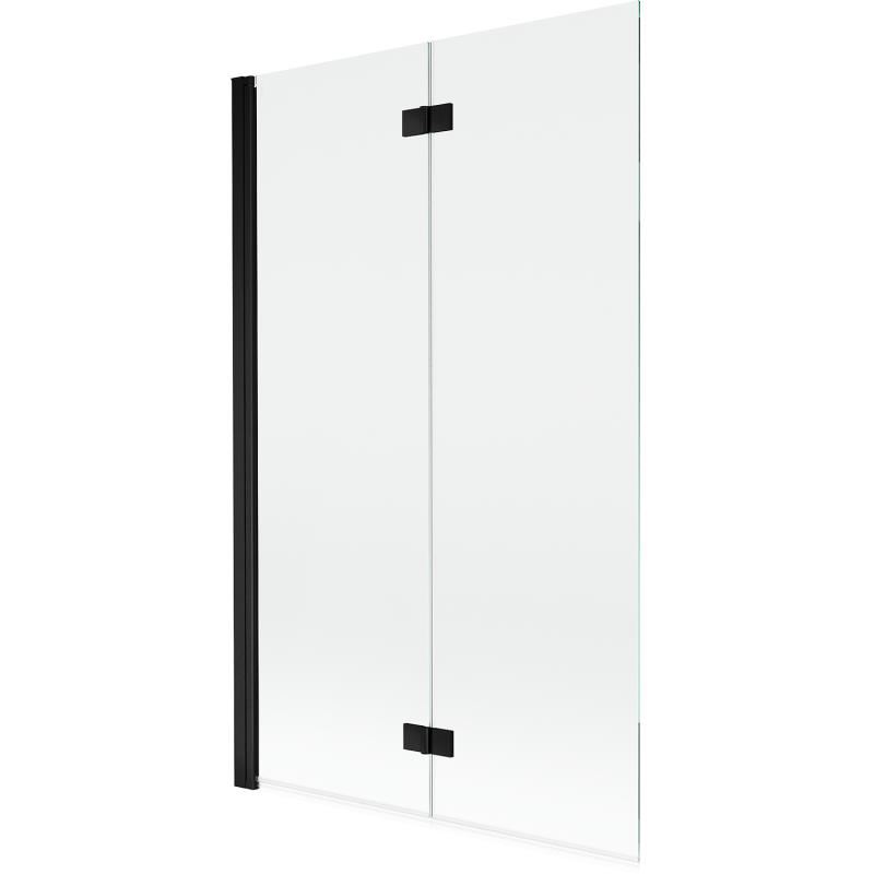 Mexen Mist Duschabtrennung 2-flügelig links 110 x 150 cm, transparent, schwarz - 8A9-110-002-70-00-L