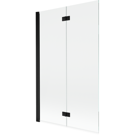 Mexen Mist Duschabtrennung 2-flügelig links 110 x 150 cm, transparent, schwarz - 8A9-110-002-70-00-L