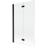 Mexen Mist Duschabtrennung 2-flügelig links 110 x 150 cm, transparent, schwarz - 8A9-110-002-70-00-L