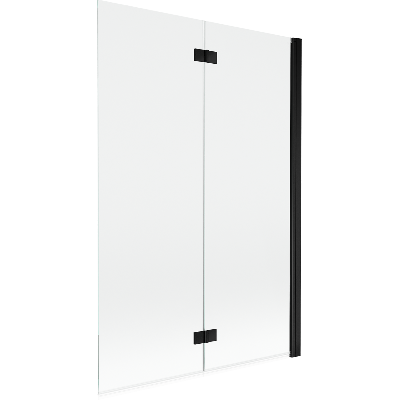 Mexen Mist Duschabtrennung 2-flügelig rechts 120 x 150 cm, transparent, schwarz - 8A9-120-002-70-00-P