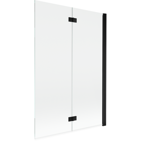 Mexen Mist Duschabtrennung 2-flügelig rechts 120 x 150 cm, transparent, schwarz - 8A9-120-002-70-00-P