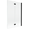 Mexen Mist Duschabtrennung 2-flügelig rechts 120 x 150 cm, transparent, schwarz - 8A9-120-002-70-00-P