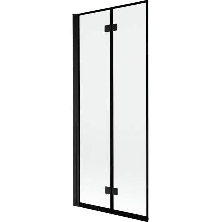 Mexen Mist Duschabtrennung 2-flügelig links 80 x 150 cm, schwarzer Rahmen, schwarz - 8A9-080-002-70-70-L