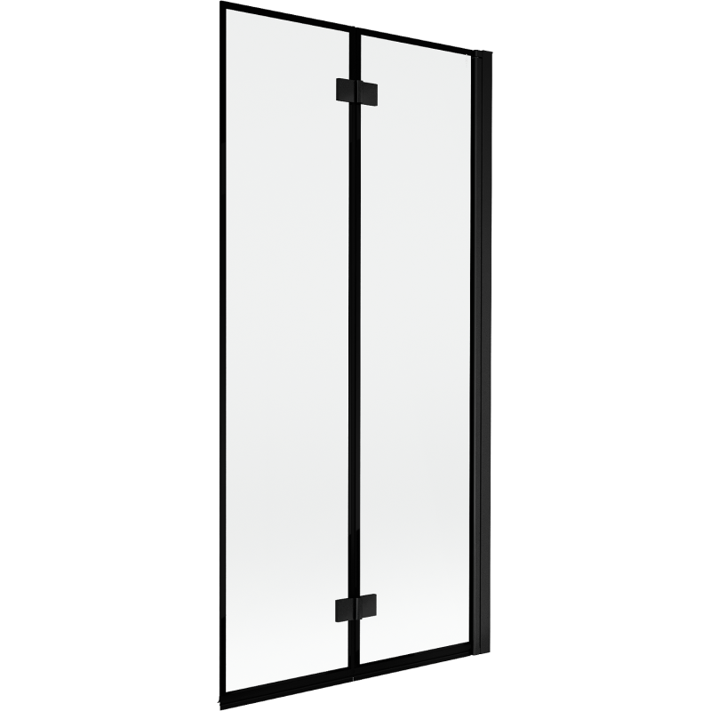 Mexen Mist Duschabtrennung 2-flügelig rechts 90 x 150 cm, schwarzer Rahmen, schwarz - 8A9-090-002-70-70-P