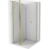 Mexen Mist L Fünfeck-Duschkabine schwenkbar 100 x 100 cm, transparent, gold - 8A8L-100-100-50-00