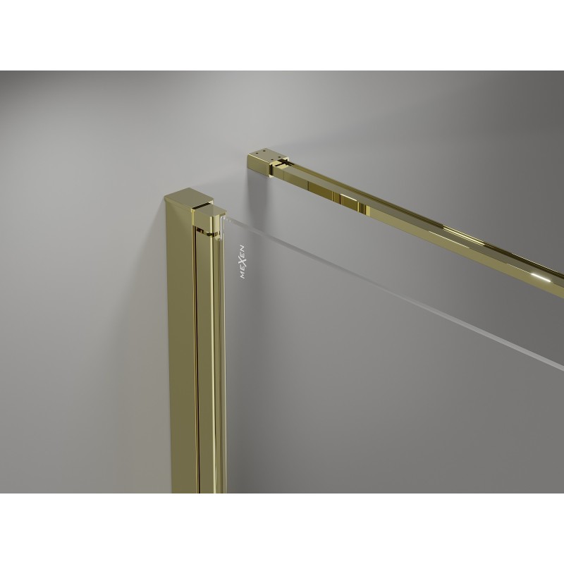 Mexen Mist-B Duschkabine schwenkbar 70 x 75 cm, transparent, gold - 8A2T-070-075-50-00