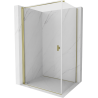 Mexen Mist-B Duschkabine zum Öffnen 95 x 85 cm, transparent, gold - 8A2T-095-085-50-00