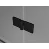 Mexen Mist halbrunde Duschkabine 80 x 80 cm, transparent, schwarz - 8A33-080-080-70-00