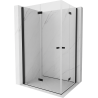 Mexen Mist-F Duo Faltduschkabine links 120 x 80 cm, transparent, schwarz - 8A6-120L-080P-70-00