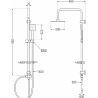 Mexen T45 Duschsäule, Chrom - 798454593-00