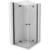 Mexen Mist-F Duo Faltduschkabine 95 x 95 cm, transparent, schwarz - 8A6-095L-095P-70-00