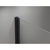 Mexen Mist-F Duo klappbare Duschkabine rechts 75 x 100 cm, transparent, schwarz - 8A6-075L-100P-70-00