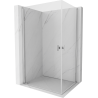 Mexen Mist-B Duo Duschkabine schwenkbar 90 x 85 cm, transparent, Chrom - 8A2-090-085-01-00