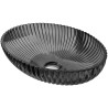 Mexen Zira Glas-Waschtisch Schüssel 53 x 35 cm, schwarz - 24175370