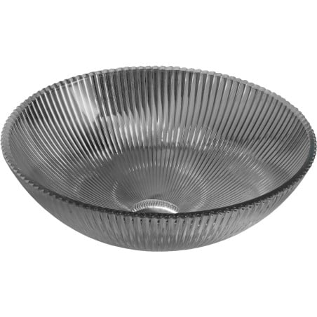 Mexen Zuri Glaswaschbecken Aufsatzwaschbecken 39 x 39 cm, schwarz - 24193970