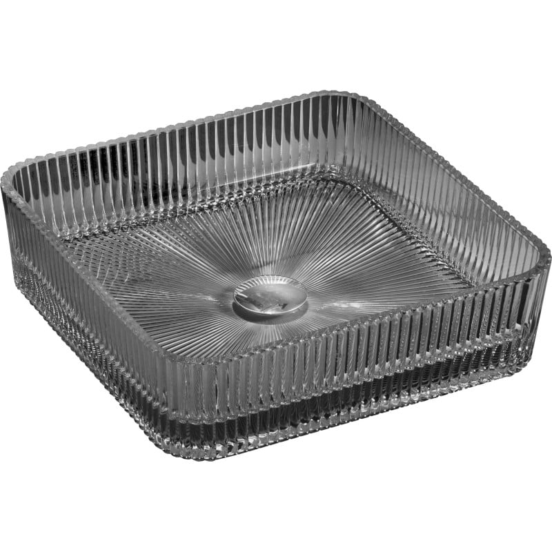 Mexen Nira Glas-Waschtischschüssel 39 x 39 cm, schwarz - 24203970