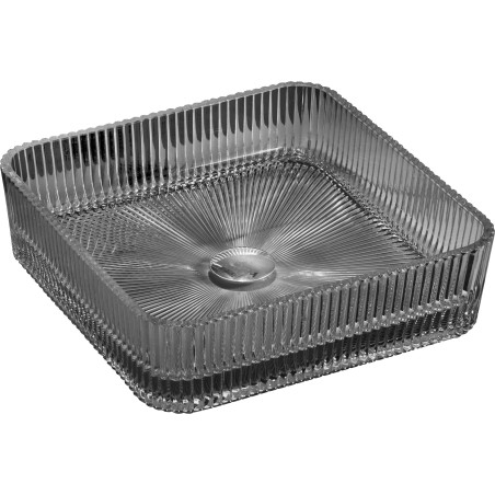 Mexen Nira Glas-Waschtischschüssel 39 x 39 cm, schwarz - 24203970