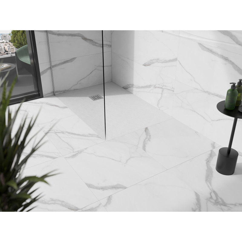 Mexen Stone+ rechteckige Duschwanne aus Verbundstoff 140 x 80 cm, weiß - 44108014