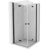 Mexen Mist-F Duo Falttür-Duschkabine 105 x 105 cm, transparent, schwarz - 8A6-105L-105P-70-00